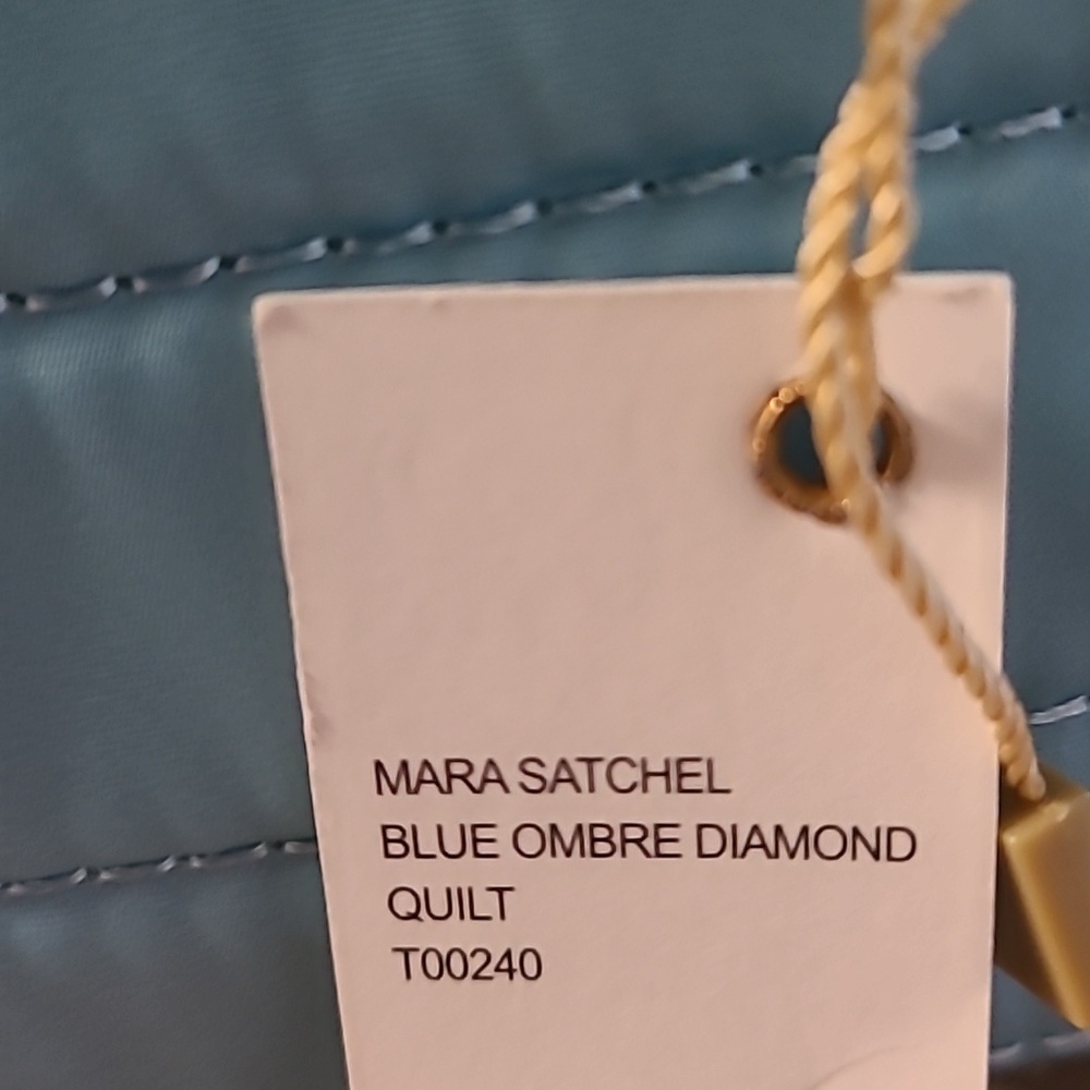 NEW! Aimee Kestenberg Mara Satchel. Blue Ombre Diamond Pattern. 9x11. - Picture 4 of 7